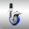 Service Caster 4 Inch 316SS Blue Poly Swivel 1-5/8 Inch Expanding Stem Caster Lock Brake SCC SCC-SS316TTLEX20S414-PPUB-BLUE-158 - alternate 2